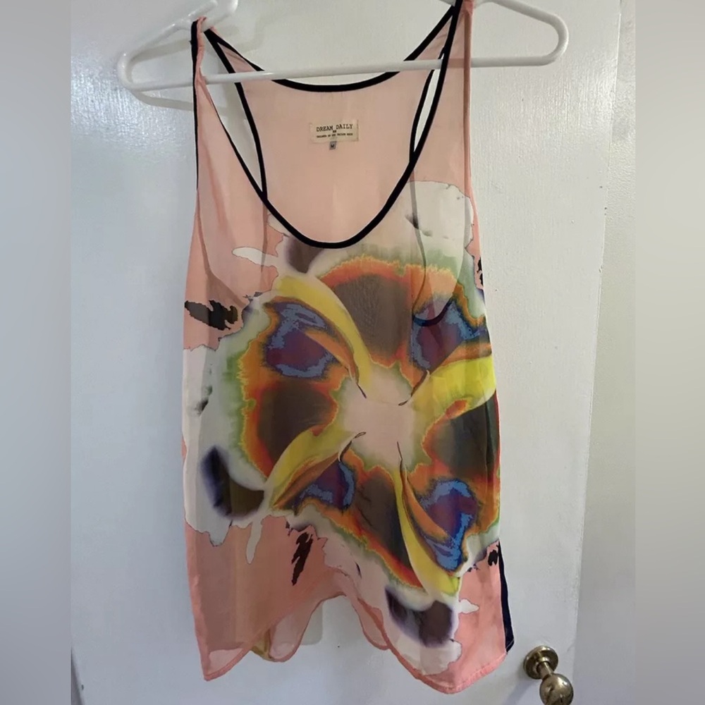 Anthropologie Dream Daily Sheer Tank, Size M *read description - Picture 2 of 7